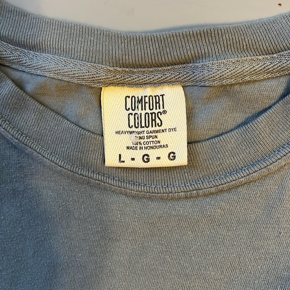 Southern Fried Cotton Gray Short Sleeve Tee Dog Boots L - Picture 4 of 5